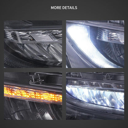 LED bloc optique avant Reflection Bowl chromé pour 2016–2021 Honda Civic 10th Gen (FC/FK) – vue 6 – NOVADOMIO