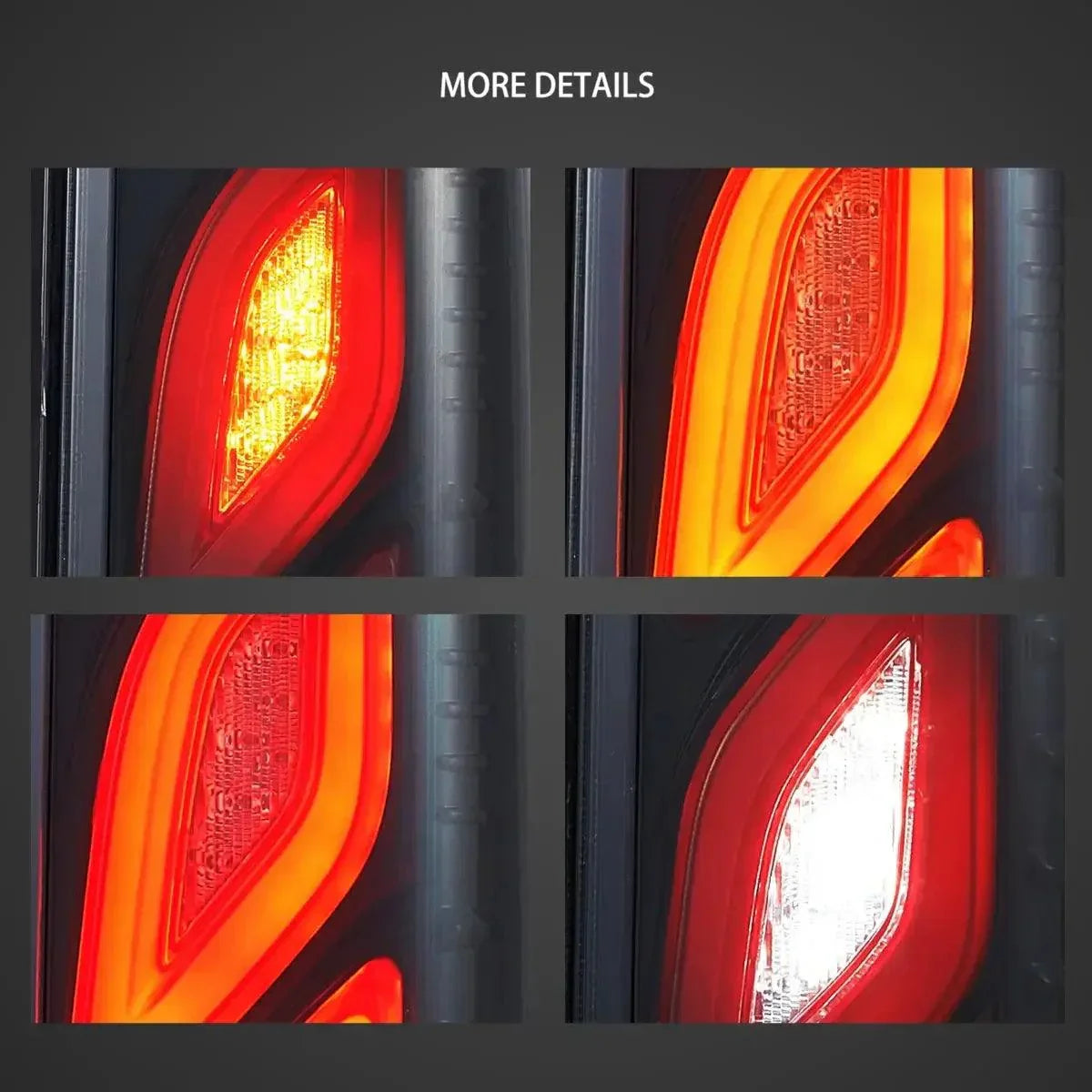 LED bloc de feux arrière W/Animation DRL pour 2005-2018 Toyota Hiace 5th Gen (H200） – vue 5