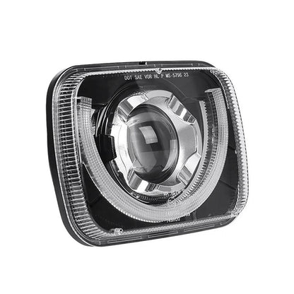 7×6″ optique scellée phares LED avec feux de route/croisement & orange clignotant blanc DRL pour Jeep Wrangler YJ 1987–1995