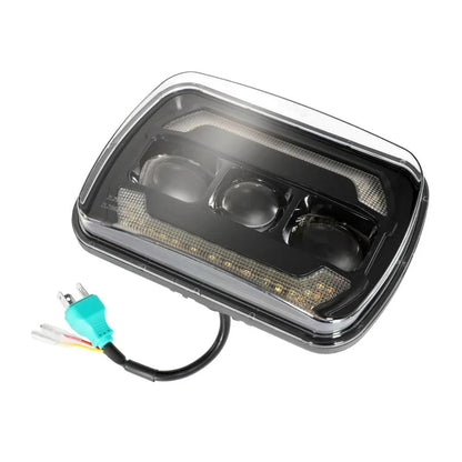 Lot de 2 7×6″ optique scellée phares LED avec feux de route/croisement jaune clignotant blanc DRL Lamps – vue 10 – NOVADOMIO