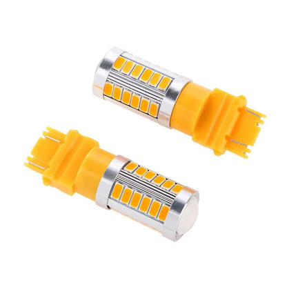 Lot de 2 3157/3156 33 pièces-LED 3020SMD orange 8 000 lm LED Brake/Reverse/Tail/clignotant – vue 5 – NOVADOMIO