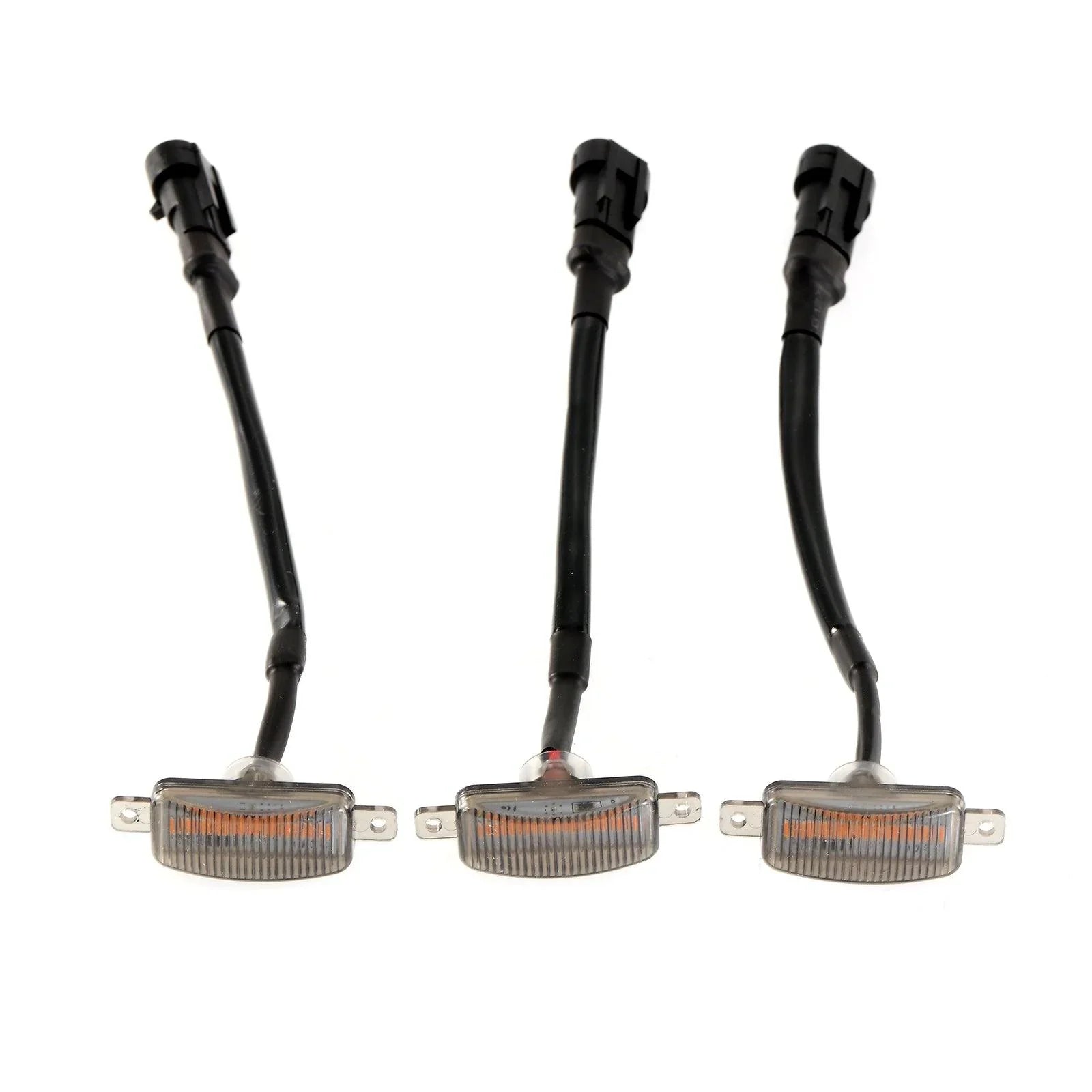 (3pcs/set) LED Front Grille Lights Raptor Style orange Light Fit pour Dodge Ram 1500 2500 3500 (orange shell/ Smoked shell）…