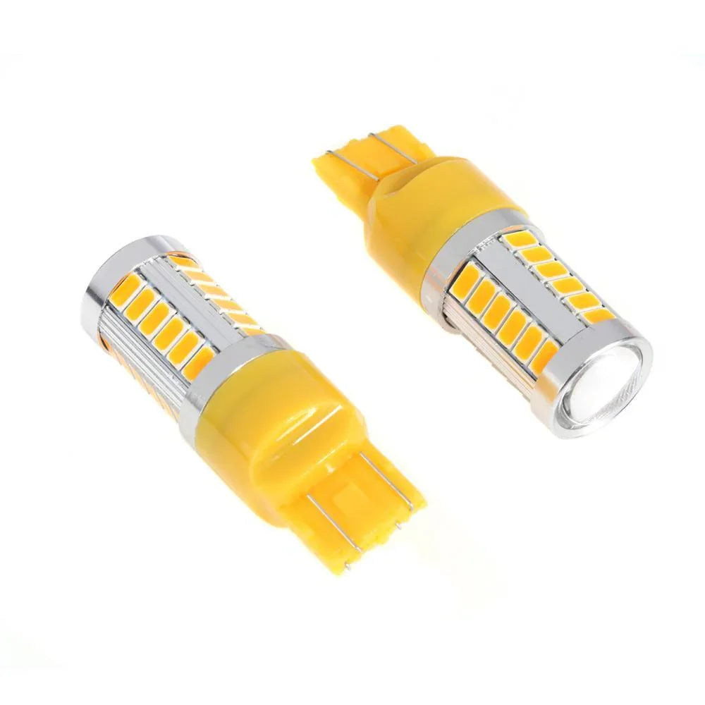 (2PCS/SET) 7443/7440 orange Brake Light Car Ampoules LED