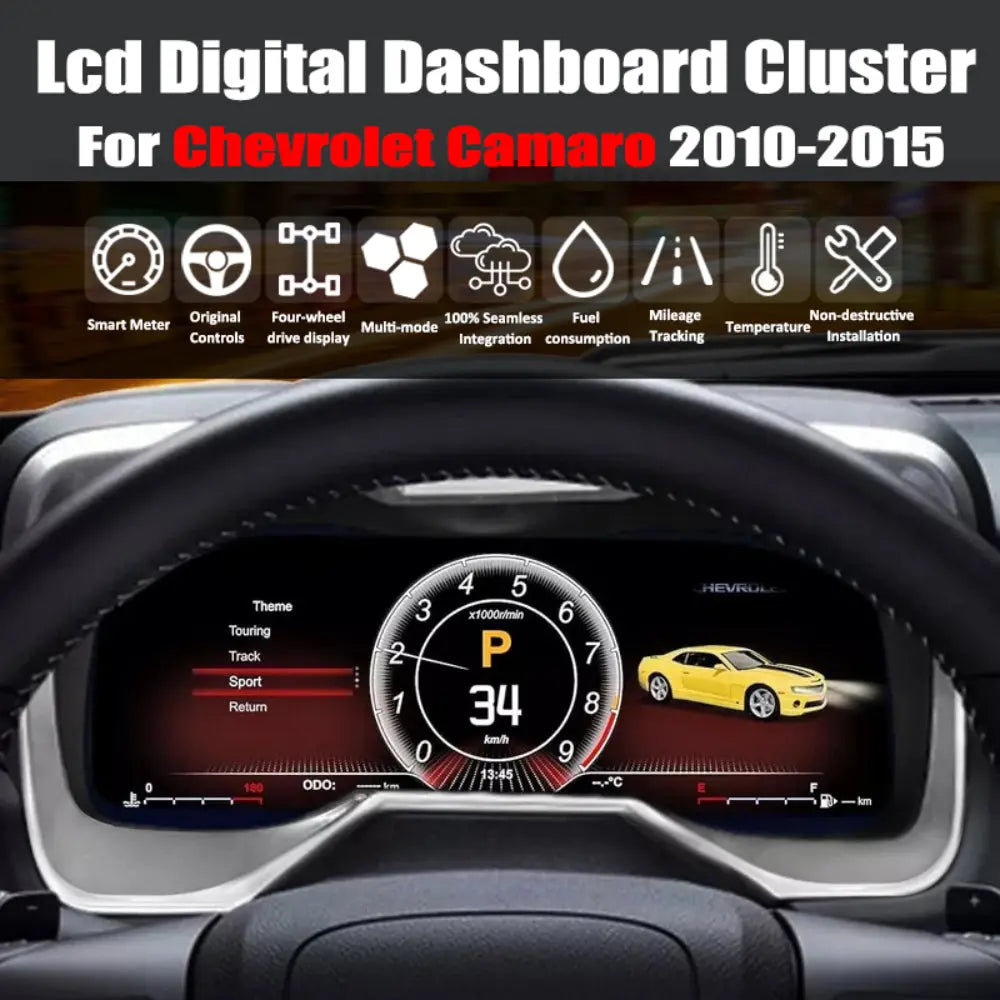 Virtual Cockpit Chevrolet Camaro 2010-2015 LCD 12,3″ – NOVADOMIO