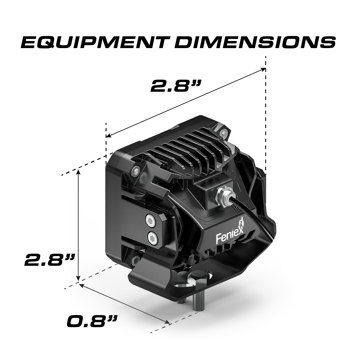 Feniex 4" Hi/Lo Cube – Éclairage LED pour véhicule – vue 3