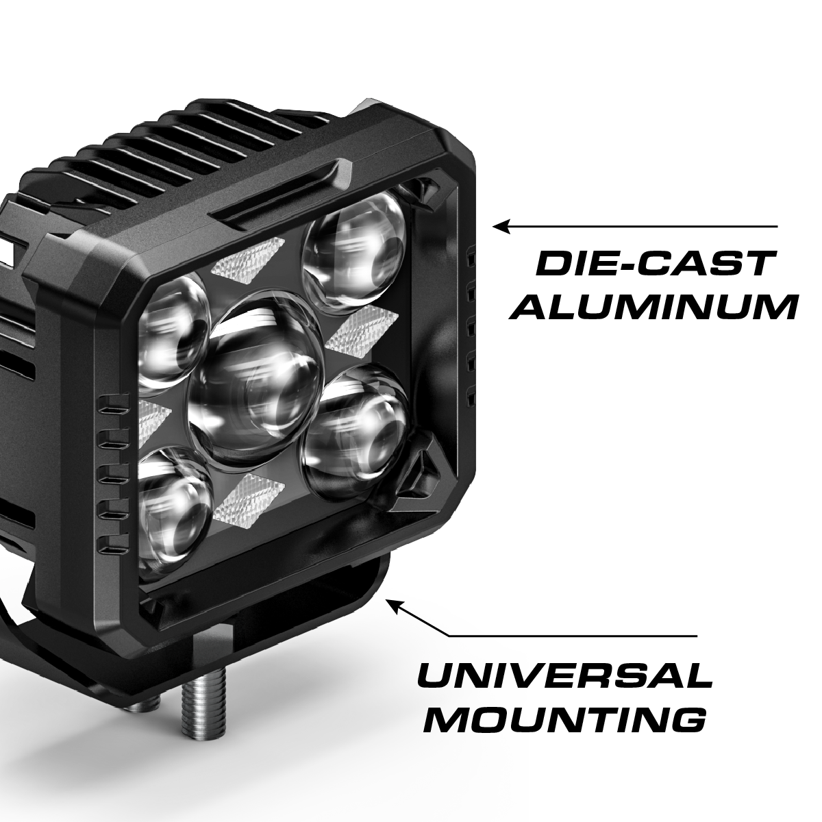 Feniex 4" Hi/Lo Cube – Éclairage LED pour véhicule – vue 4