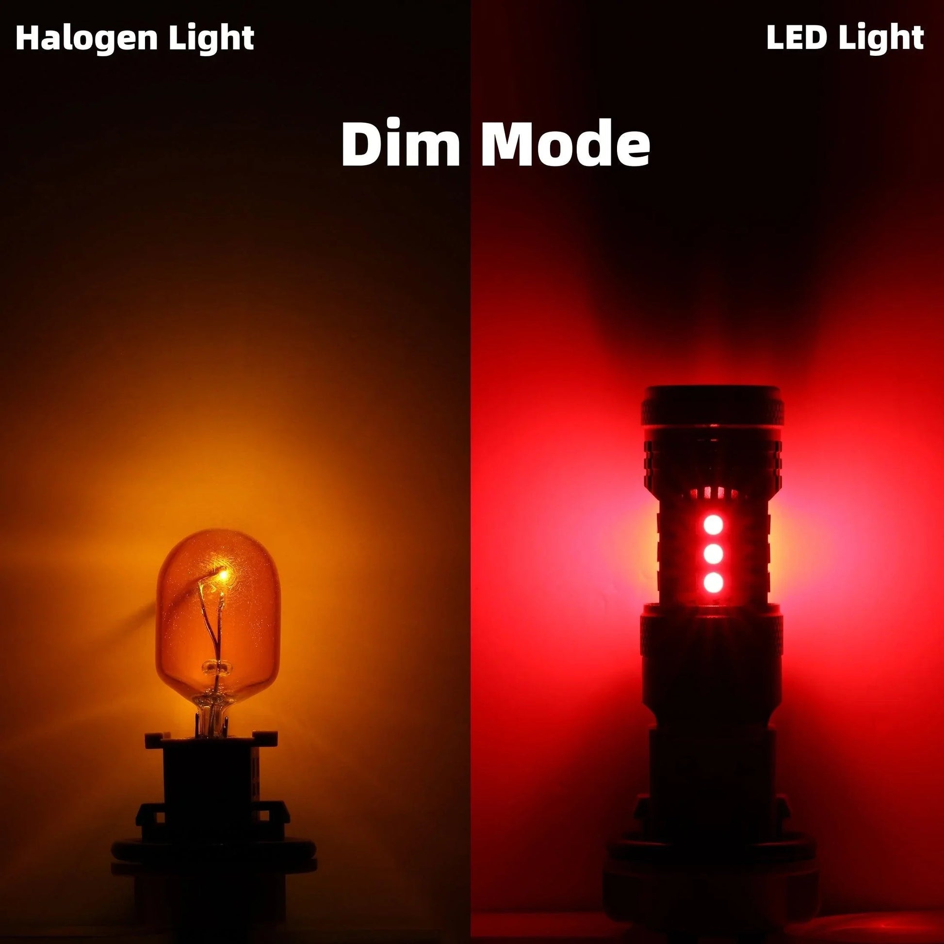 T20 7443 7440 Ampoules LED pour feux stop et arrière 56W 600% haute luminosité sans erreur CAN-bus rouge B21 série – 2 ampou…