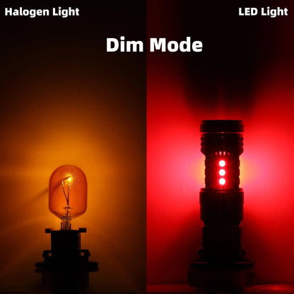 T20 7443 7440 Ampoules LED pour feux stop et arrière 56 W 600% haute luminosité sans erreur CAN-bus rouge B21 série – 2
