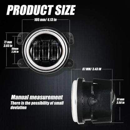 7″ LED phare de remplacement, 4″ LED antibrouillard & LED Smoke feu arrière Brake Reverse clignotant Lamp pour Jeep Wrangler