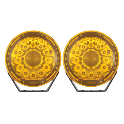 Lot de 2 7″ rond feu LED longue portée orange Cover cache de protection – vue 8 – NOVADOMIO
