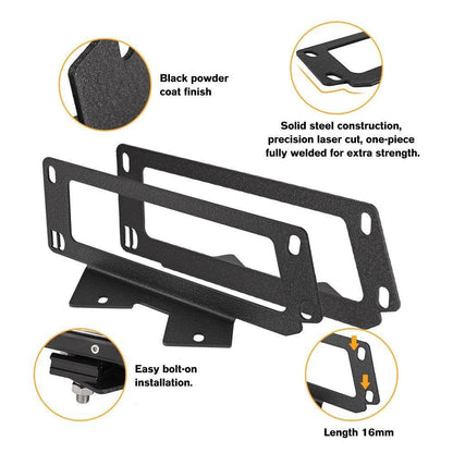 3″ projecteurs LED compacts avec supplémentaire orange caches & Dual antibrouillards Hidden pare-chocs support de montage