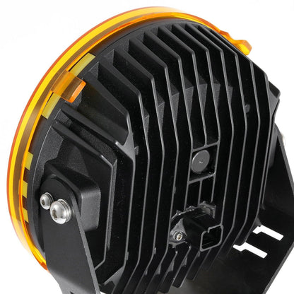 Lot de 2 7″/ 9″ rond feu LED longue portée orange Cover cache de protection – vue 14 – NOVADOMIO