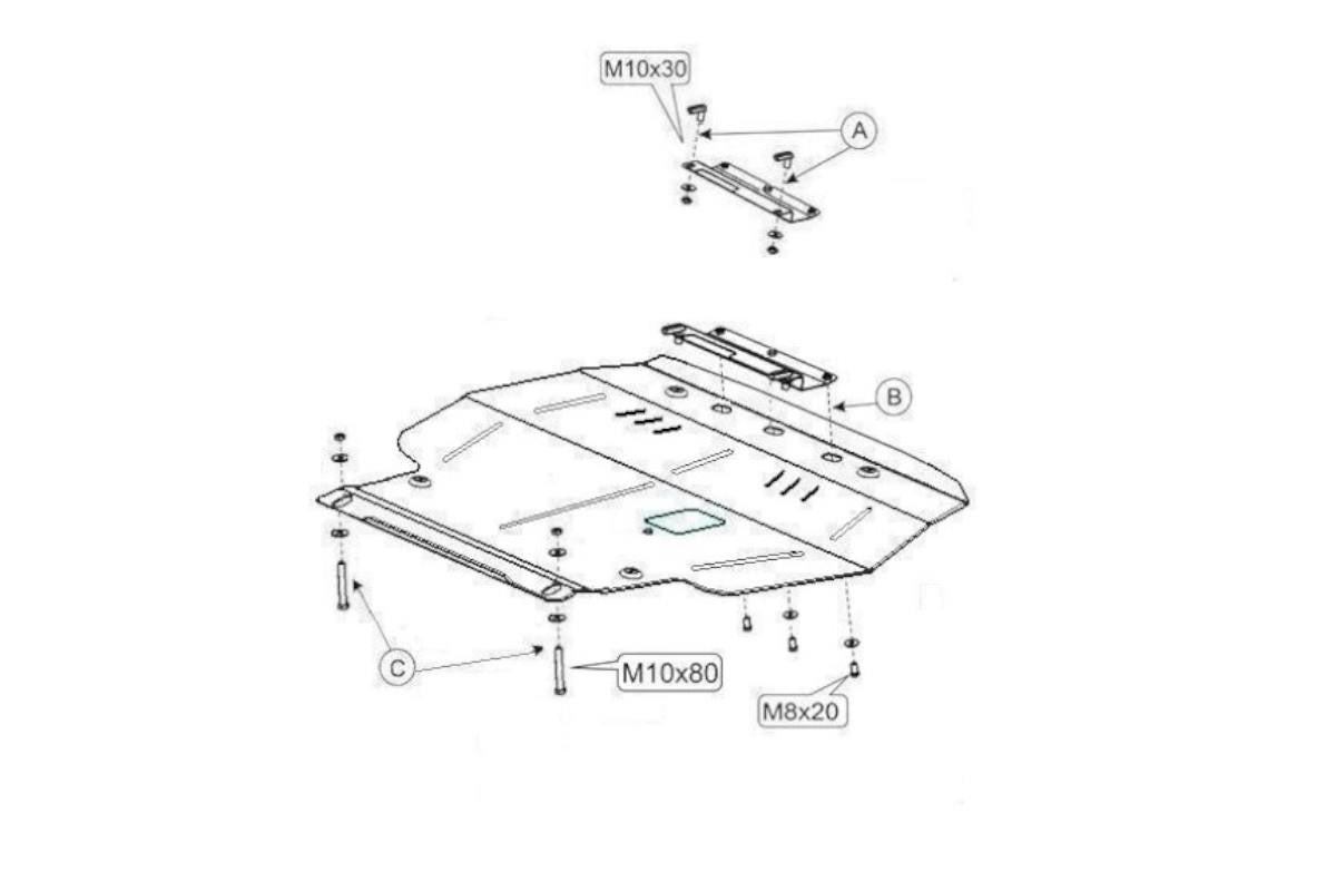 Acier sabot de protection moteur pour VW passat B3 diesel moteurs – Darkside Developments