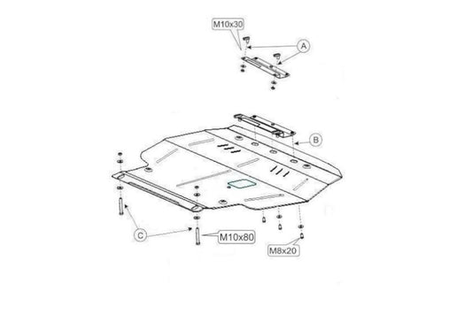 Acier sabot de protection moteur pour VW passat B3 diesel moteurs – Darkside Developments