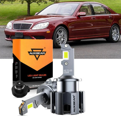 Kit d’ampoules LED feux de route/croisement pour Mercedes-Benz S55 AMG avec phares HID 2001–2006 – vue 16 – NOVADOMIO
