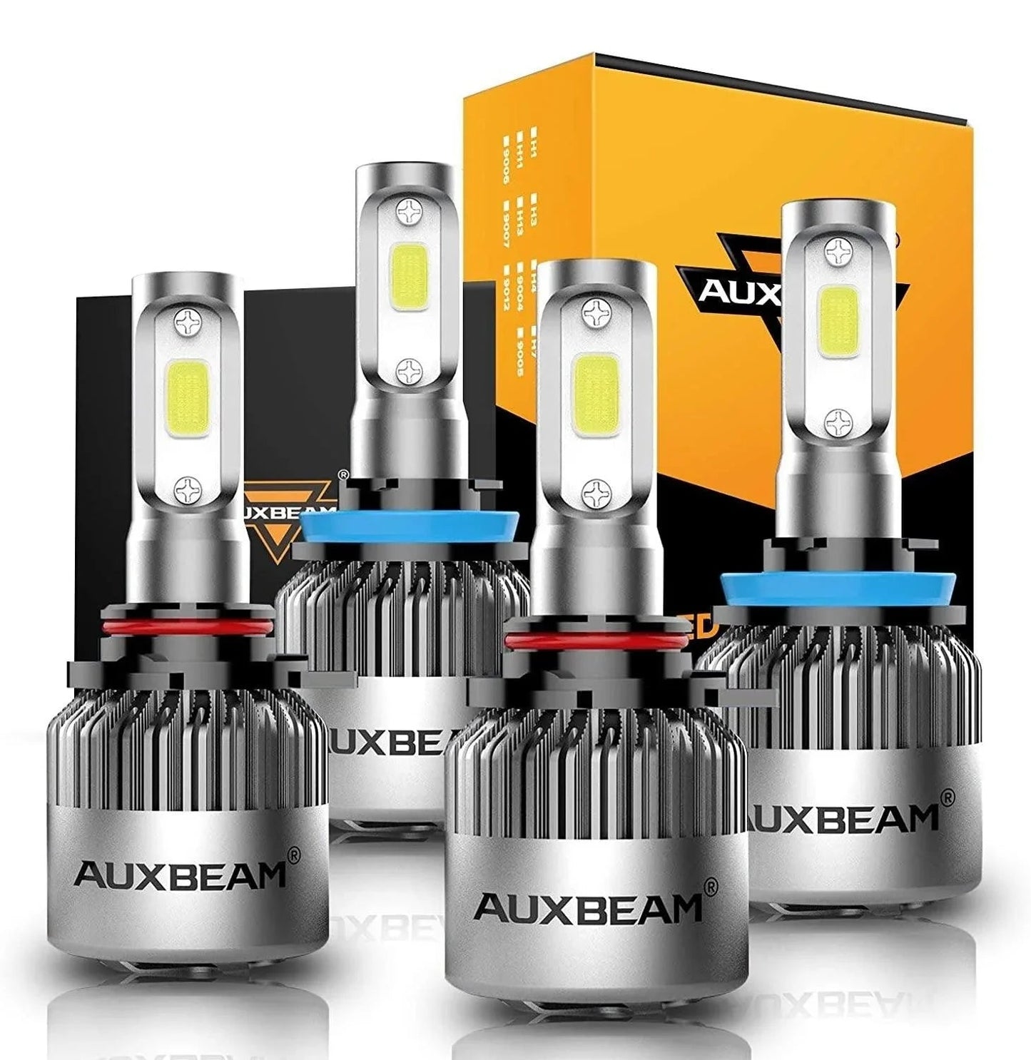 Super Brightest COB S2 série 8000LM 72W Ampoules de phare LED 6500K blanc froid