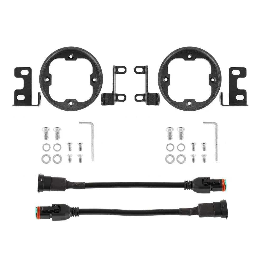 3" LED Pods Mounting Brackets Flush Mount Brackets Compatible avec Toyota Tacoma Tundra 4Runner – vue 2