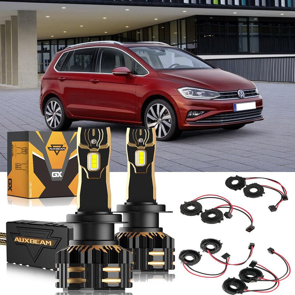 pour 2017-2020 Volkswagen Golf Sportsvan Facelift H7 Ampoules de phare LED