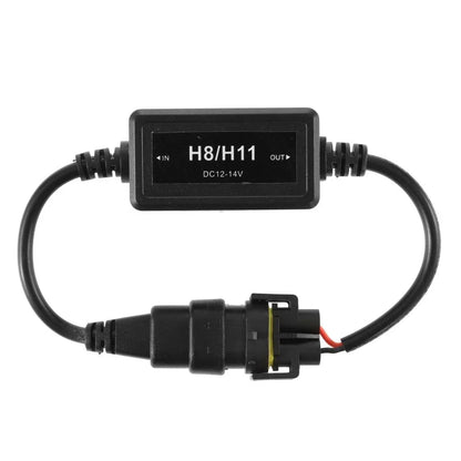 H11/H9/H8 C10-MODEL Enhanced Ampoules de phare LED CAN-bus Decoder anti-scintillement Hyper Flash No Warning Harness Resistor