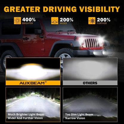 7″ phares LED+4″ LED antibrouillards kit avec Halo DRL clignotant High feux de croisement pour Jeep Wrangler JK JKU TJ LJ