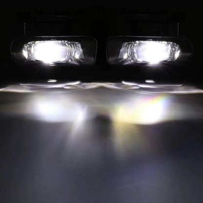 Lot de 2 60 W homologation DOT LED antibrouillards pour Chevrolet Silverado 1500/2500 1999 2000 2001 2002, 1500HD/2500HD/3500