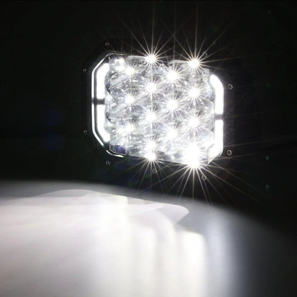 7×5″ rectangulaire projecteurs LED compacts blanc Spot feux longue portée avec DRL – vue 9 – NOVADOMIO