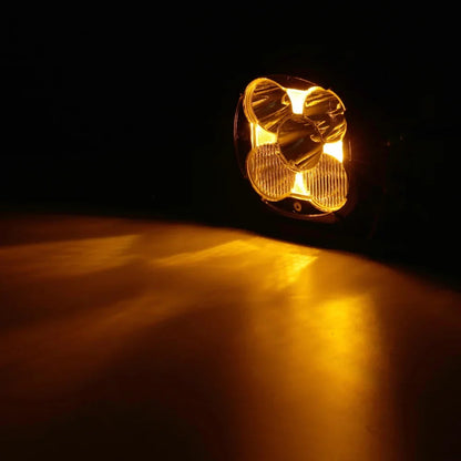 XP-ULTRA série 4.5″ faisceau combiné Projecteurs LED compacts tout-terrain avec rétroéclairage orange – vue 4 – NOVADOMIO