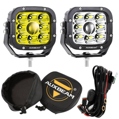 5 pouces 110W blanc/orange Spot Light Projecteurs LED longue portée pour Dodge Ram 1500/2500/3500 – vue 27 – NOVADOMIO