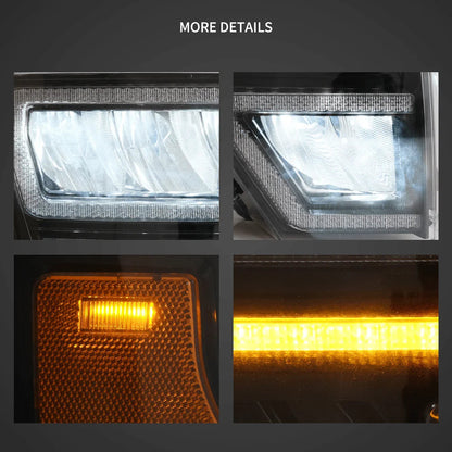 LED bloc optique avant Reflection Bowl pour 2009–2014 Ford F150 12th Gen – vue 8 – NOVADOMIO