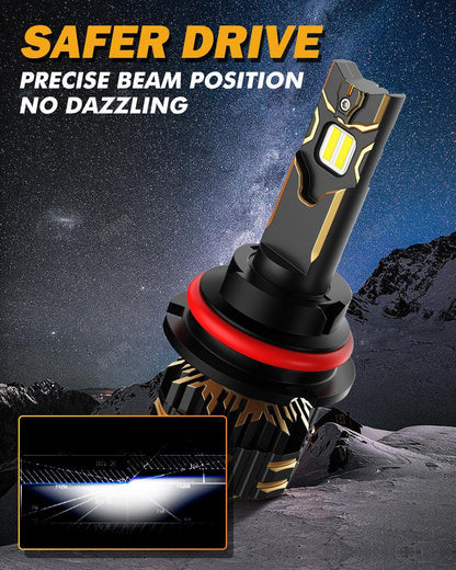 9007/HB5 Ampoules de phare LED New GX série 25 000 lm 120 W 6 500 K blanc froid pour Volkswagen Jetta 2000–2004 – vue 5