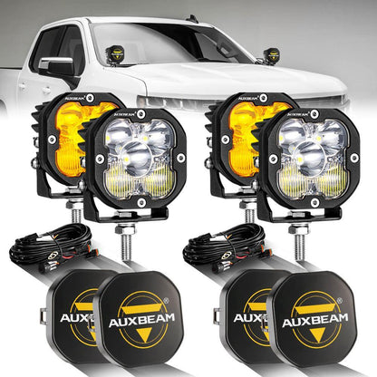 XP-ULTRA série 3″ 80 W 9 600 lm projecteurs LED compacts blanc&orange – vue 34 – NOVADOMIO