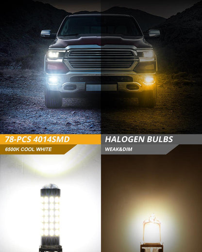 H3 LED antibrouillard/DRL ampoules 6 W 2 000 lm 6 500 K blanc – 2 ampoules – vue 4 – NOVADOMIO