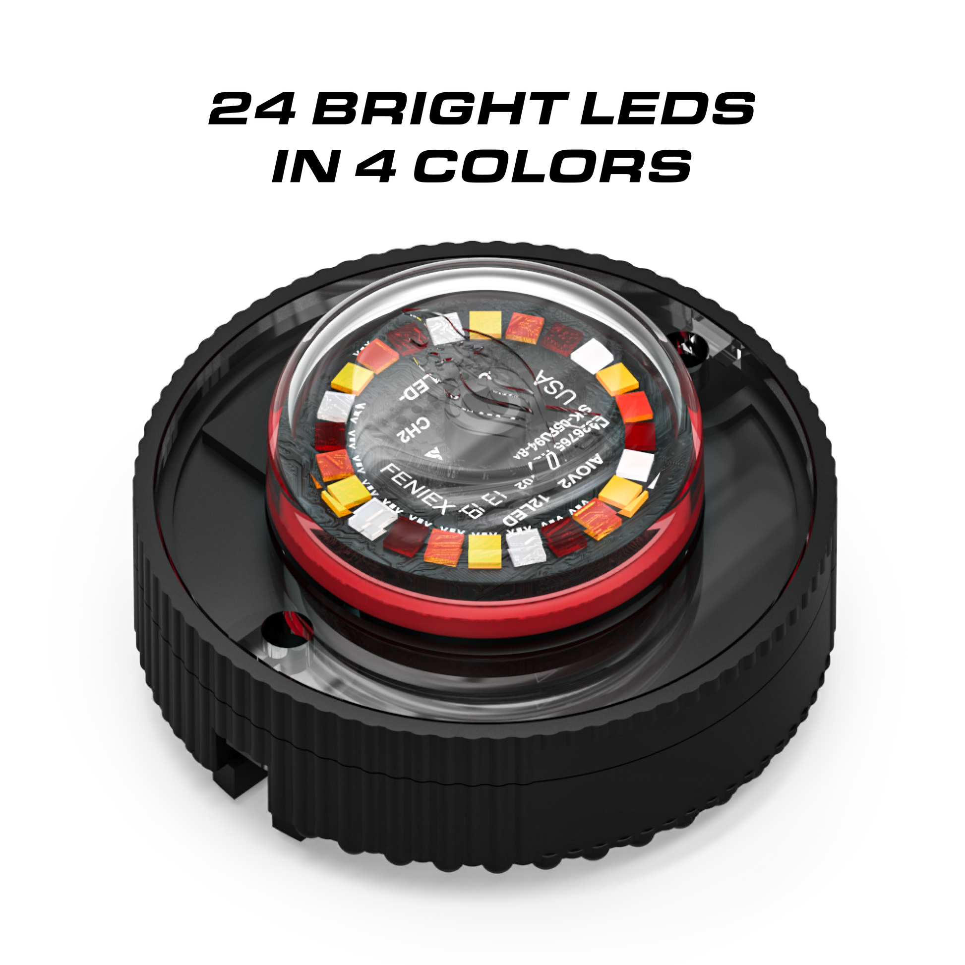 Feniex Quad® Cannon – Feu LED encastré – vue 4