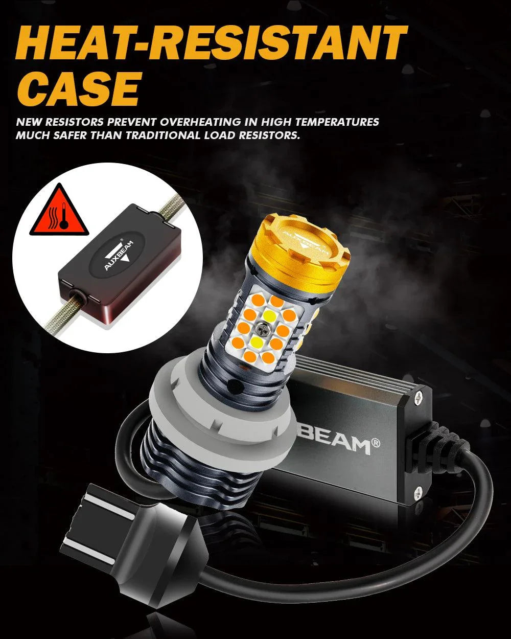 T20 7443 7440 Ampoules LED pour clignotants avant et feux de jour 800% haute luminosité sans erreur CAN-bus bicolore à commu…