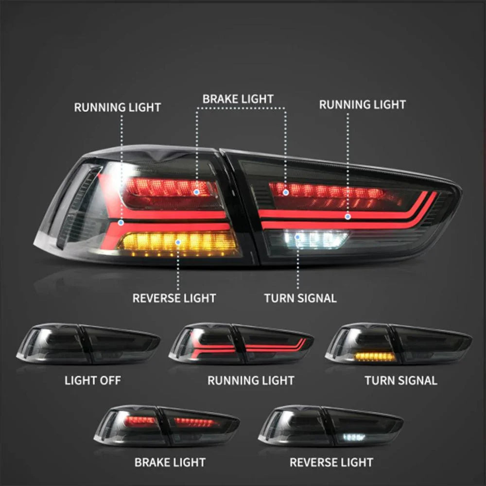 LED bloc de feux arrière avec Sequential clignotant pour 2008-2017 Mitsubishi Lancer & EVO X – vue 16