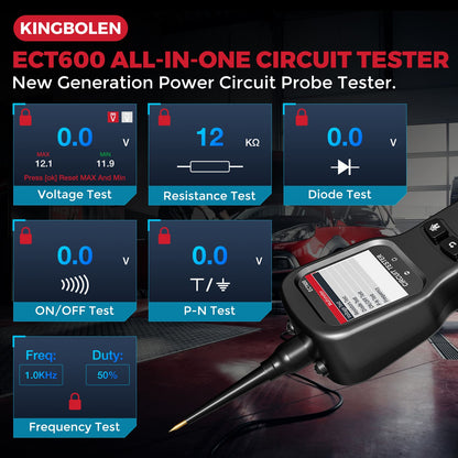 Testeur de circuit automobile KINGBOLEN ECT600 12/24 V – Câble 10 m – vue 4 – NOVADOMIO