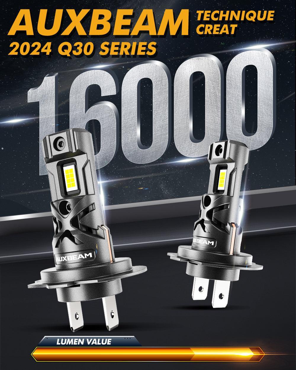 H7 Ampoules de phare LED Q30 série Brightest Wireless 60W 16000LM 6500K blanc froid – 2 ampoules – vue 2