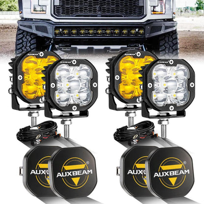 3″ 80 W 9 600 lm projecteurs LED compacts blanc&orange pour Ford – vue 19 – NOVADOMIO