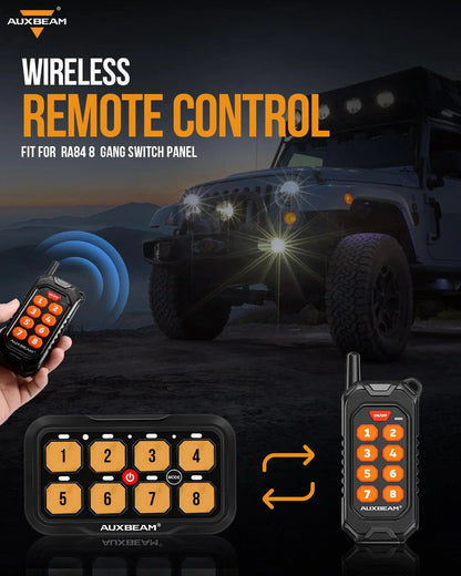 Télécommande 8 voies sans fil seule pour RC-800/RA84 panneau de commande – vue 2 – NOVADOMIO