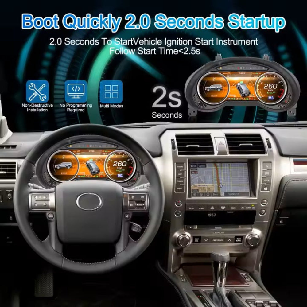 Virtual Cockpit Lexus GX400 / GX460 2009-2020 LCD 12,3″ – NOVADOMIO