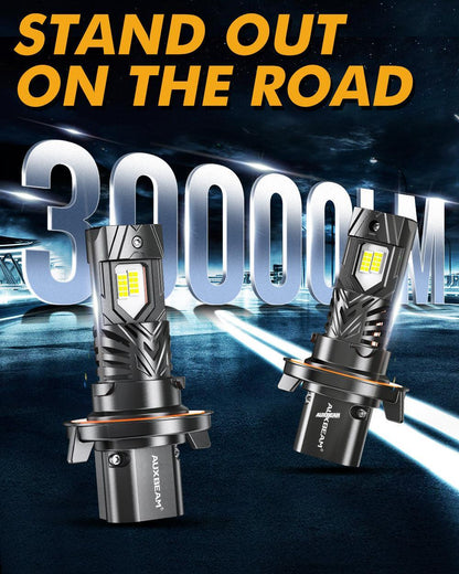 H13/9008 Ampoules de phare LED Q40 série Ultra-haute luminosité 120W 30000LM 6500K blanc froid – 2 ampoules – vue 3