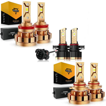 9005+H11+5202 High feux de croisement antibrouillard Combo F-16 Plus série 28 000 lm Ampoules LED pour Chevrolet Silverado