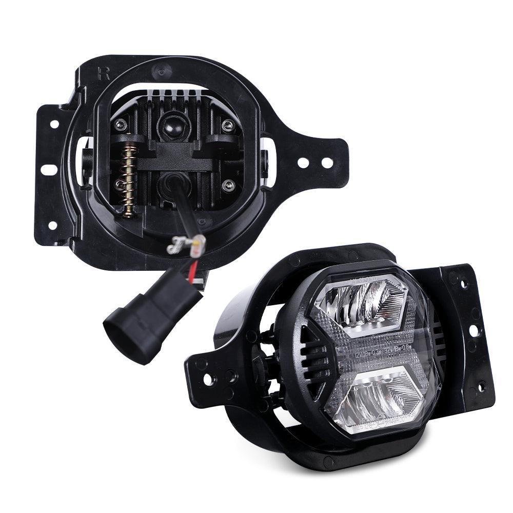 4 Inch LED Fog Lights avec blanc DRL pour Jeep Wrangler JL 2018-2021 – vue 7
