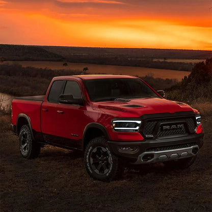 LED bloc optique avant Reflection Bowl chromé pour 2019–2023 Dodge Ram 1500 5th Gen (DT) – vue 10 – NOVADOMIO