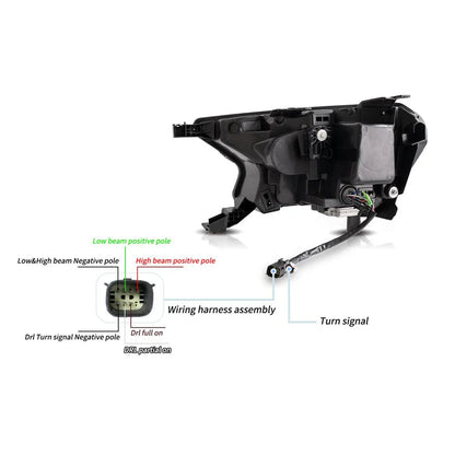 LED bloc optique avant Reflection Bowl pour 2015–2022 Ford Ranger 3th Gen P375 [Internation Types] – vue 8 – NOVADOMIO