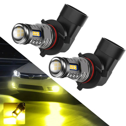 Lot de 2 Y2 série 3-Sides blanc froid/jaune LED antibrouillard/DRL – vue 13 – NOVADOMIO