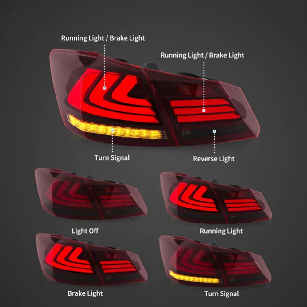 LED bloc de feux arrière avec Sequential clignotant pour 2013-2017 Honda Accord 9th Gen Sedan – vue 7