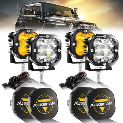 3″ 80 W 9 600 lm projecteurs LED compacts blanc&orange pour Jeep – vue 14 – NOVADOMIO