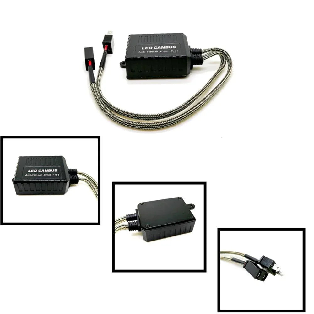 H7 C20-Model Decoder-Pro Enhanced Ampoules de phare LED Canbus Decoder Harness Resistor Conversion Kit 2pcs/set – vue 10