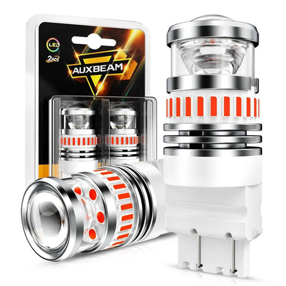 T25 3157 3156 Ampoules LED pour feux stop et arrière 11W 4000LM rouge B1 série – 2 ampoules – vue 7 – NOVADOMIO